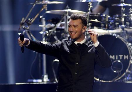 英シンガーソングライター、サム・スミスさん＝２０１５年９月１９日、米ネバダ州ラスベガス（ロイター）