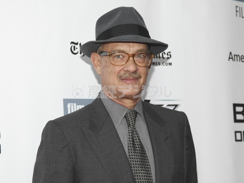 米俳優、トム・ハンクスさん＝２０１５年１０月４日、米ニューヨーク（ＡＰ）