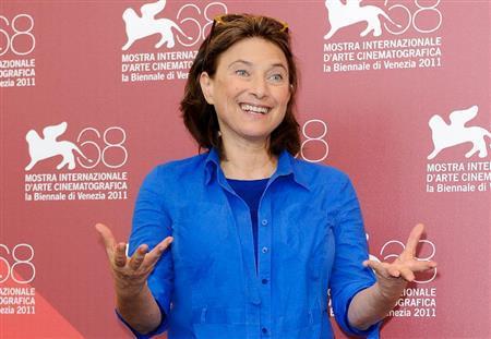 ベルギーの映画監督、シャンタル・アケルマンさん＝２０１１年９月３日、イタリア・ヴェネト州ベネチア（ＡＰ）