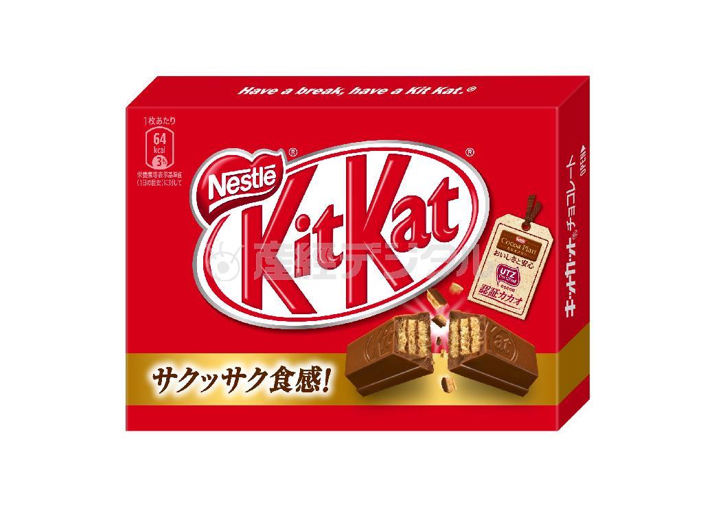 「ＵＴＺ認証ラベル」が入ったキットカットのパッケージ（ねすれ日本提供）