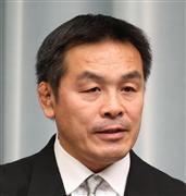 馳浩文部科学相＝７日午後、首相官邸（福島範和撮影）