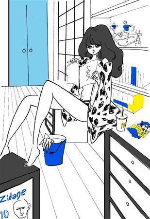 シックでおしゃれな春画（平松昭子さん提供）。ｈｔｔｐ：／／ｋｉｍｏｎｏｓｎａｃｋ．ｂｌｏｇｓｐｏｔ．ｃｏｍ