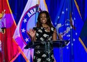 ミシェル・オバマ米大統領夫人＝２０１５年１０月８日、米国・首都ワシントン（ＡＰ）