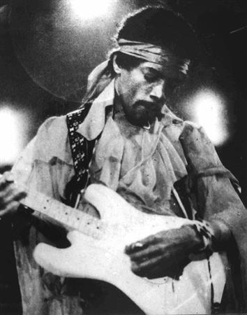 伝説のロックギタリスト、ジミー・ヘンドリックスさん（１９４２～７０年、ＡＰ）