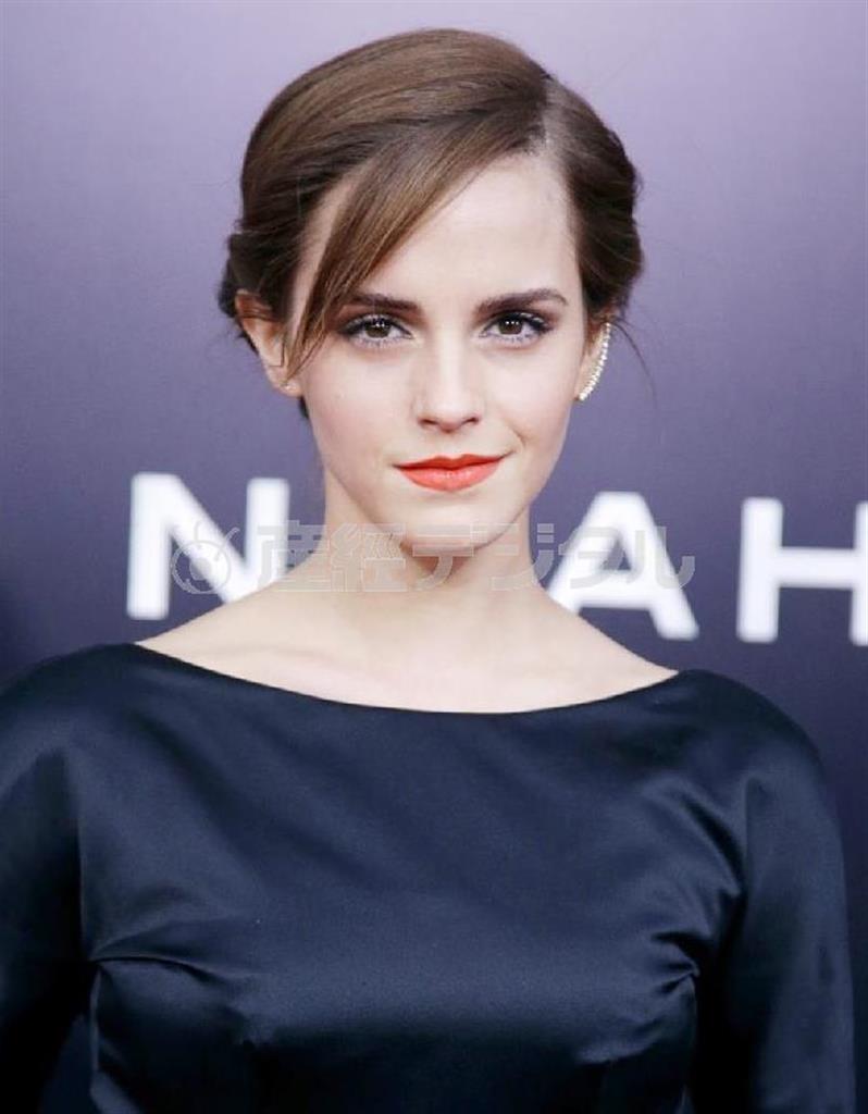 英女優、エマ・ワトソンさん＝２０１４年７月２９日（ＵＰＩ＝共同）