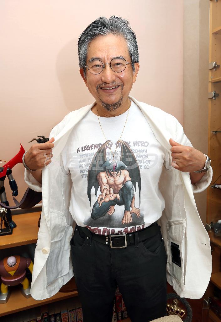 企画がスタートしたとき、「一体どんな作品が出来上がるのだろう」と自分でも想像すらつかなかったという永井豪（ごう）さん＝２０１５年７月１６日、東京都新宿区（野村成次撮影）