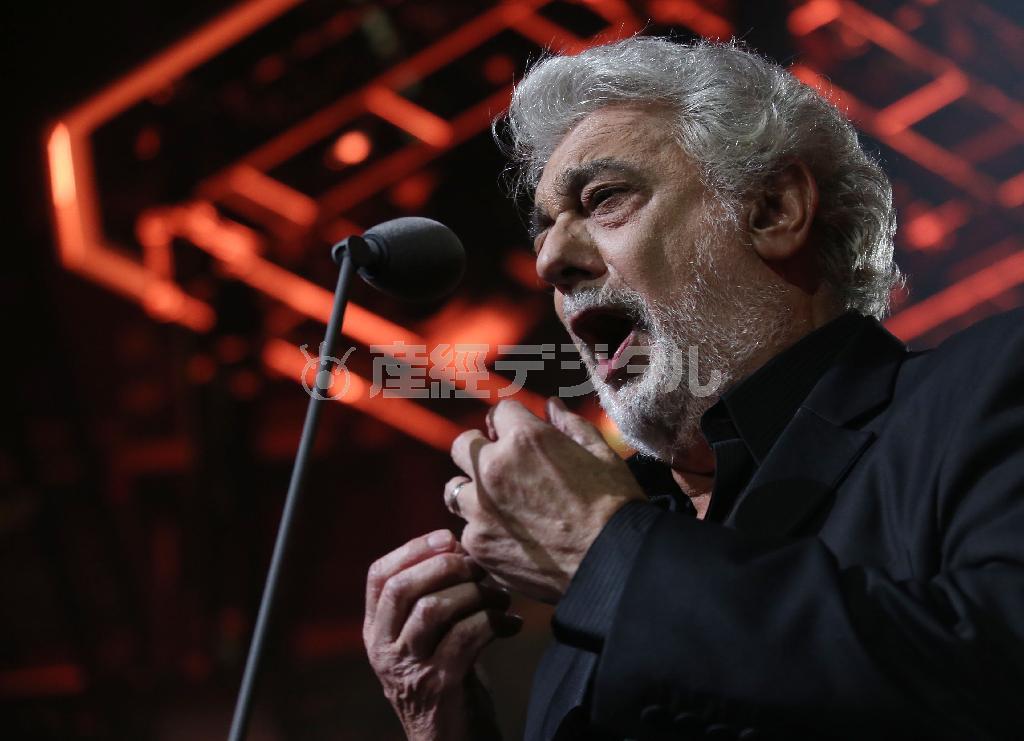 スペインの世界的テノール歌手、プラシド・ドミンゴさん＝２０１４年９月３０日、英国・首都ロンドン（ＡＰ）