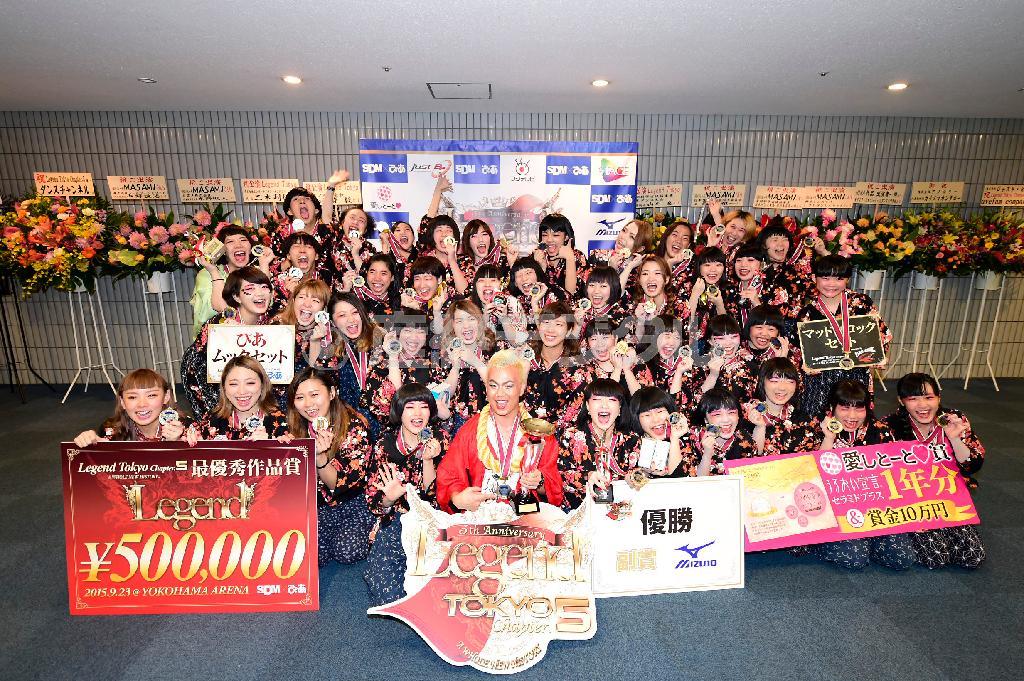 ９月２３日に開催されたレジェンド・トウキョウ・チャプター・ファイブ＝２０１５年、神奈川県横浜市の横浜アリーナ（提供写真）