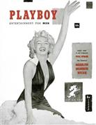 米誌プレイボーイ創刊号で表紙を飾ったマリリン・モンロー＝１９５３年１２月（ＡＰ）