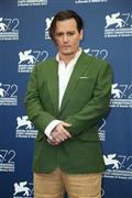 米俳優、ジョニー・デップさん＝２０１５年９月４日、イタリア・ヴェネト州ベネチア（ＡＰ）