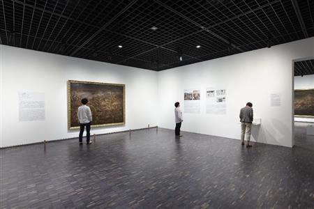 展示風景＝２０１５年１０月１３日（大谷一郎さん撮影、提供写真）