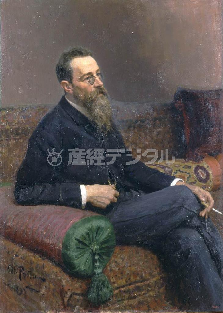 後の作曲家に大きな影響を与えたロシアの作曲家リムスキー＝コルサコフ（イリヤ・レーピン画、提供写真）