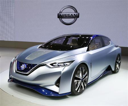 東京モーターショーに日産が出展したＥＶの試作モデル「ＩＤＳコンセプト」＝２０１５年１０月２８日、東京都江東区の東京ビッグサイト（共同）