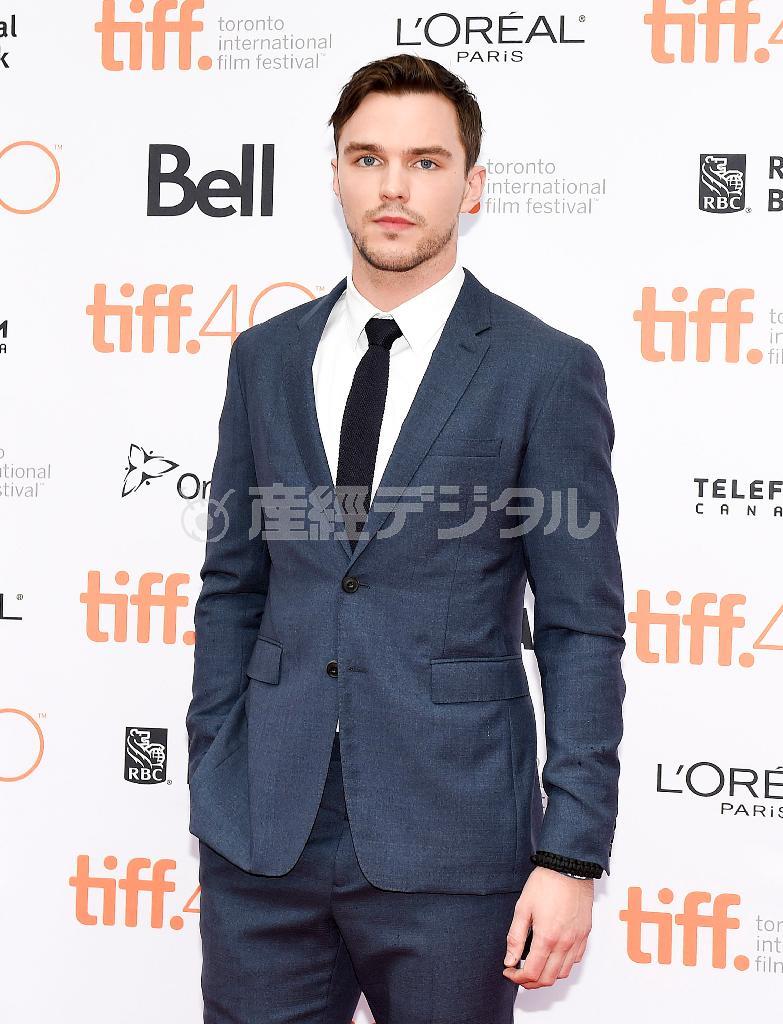 英俳優、ニコラス・ホルトさん＝２０１５年９月１３日、カナダ・オンタリオ州トロント（ＡＰ）