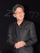 「ＲＸ－ＶＩＳＩＯＮ」に込めた思いを語る、デザイナーの前田育男氏＝東京ビッグサイト（撮影：大竹信生）