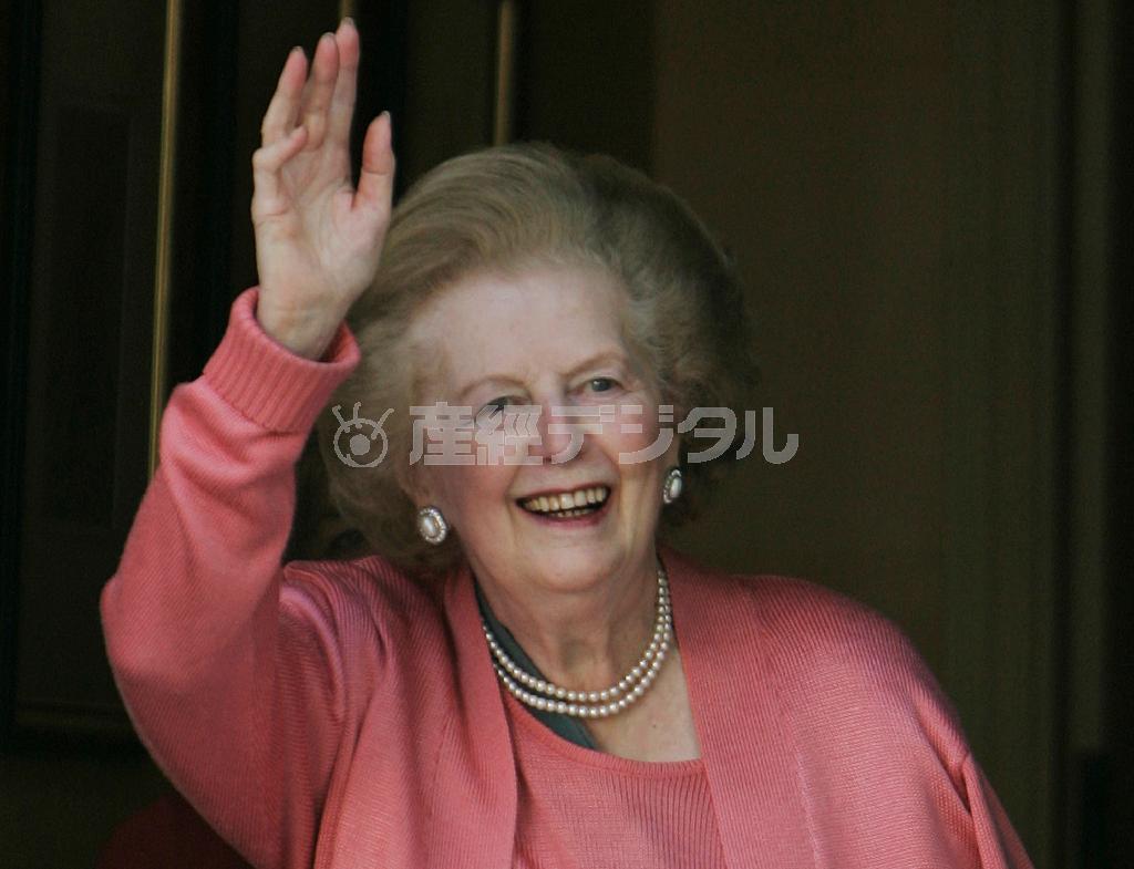 「鉄の女」と呼ばれたマーガレット・サッチャー元英首相（１９２５～２０１３年）＝２００９年６月２９日、英国・首都ロンドン（ＡＰ）