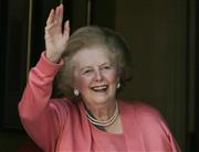 「鉄の女」と呼ばれたマーガレット・サッチャー元英首相（１９２５～２０１３年）＝２００９年６月２９日、英国・首都ロンドン（ＡＰ）