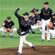先発が決まった大谷翔平＝２０１５年１１月３日、福岡県福岡市中央区のヤフオクドーム（中川春佳撮影）