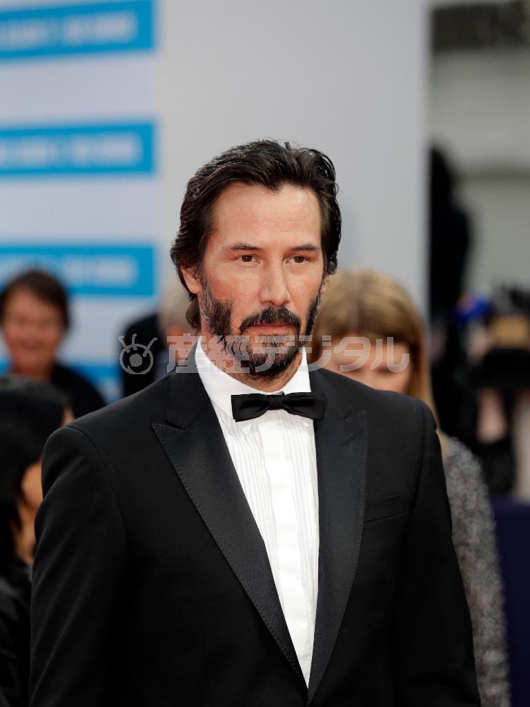 カナダの俳優、キアヌ・リーブスさん＝２０１５年９月４日、フランス・ドーヴィル（ＡＰ）