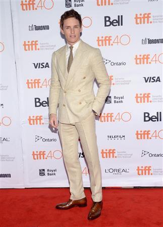 英俳優、エディ・レッドメインさん＝２０１５年９月１２日、カナダ・オンタリオ州トロント（ＡＰ）