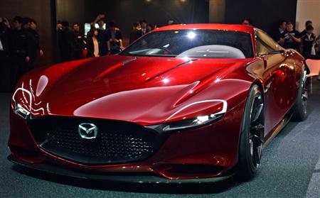 ロータリースポーツコンセプト「Ｍａｚｄａ ＲＸ－ＶＩＳＩＯＮ」＝東京ビッグサイト（撮影：大竹信生）