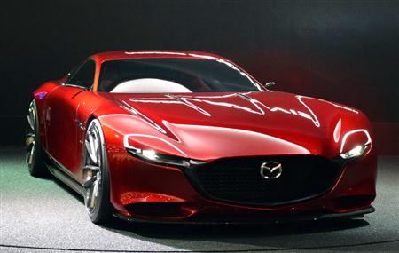 ロータリースポーツコンセプト「Ｍａｚｄａ ＲＸ－ＶＩＳＩＯＮ」＝東京ビッグサイト（撮影：大竹信生）