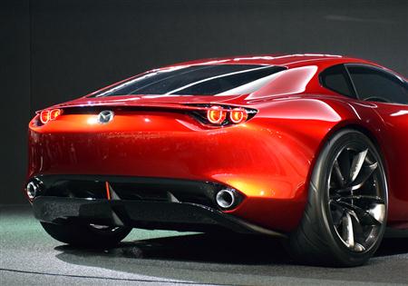 ロータリースポーツコンセプト「Ｍａｚｄａ ＲＸ－ＶＩＳＩＯＮ」＝東京ビッグサイト（撮影：大竹信生）
