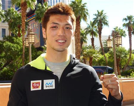 ボクシングのロンドン五輪男子ミドル級金メダリストの村田諒太＝２０１５年１１月８日、米ネバダ州ラスベガス（共同）