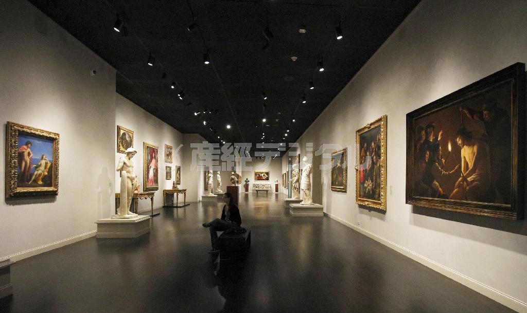 展示作品数も豊富なＬＡＣＭＡの西洋アートコレクション＝２０１４年１０月１２日、米カリフォルニア州ロサンゼルス（倉谷清文さん撮影）