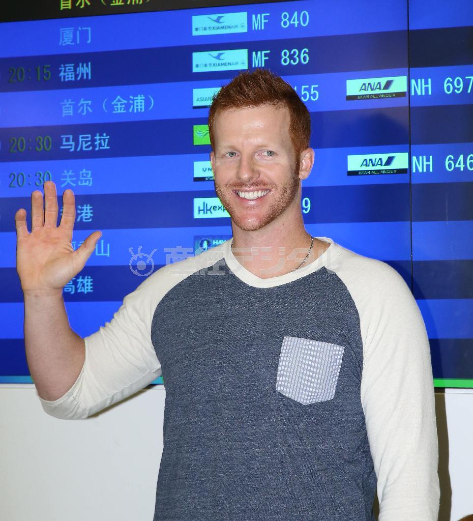 プロ野球・阪神に在籍していたマット・マートン外野手＝２０１５年１０月１３日、大阪府の関西国際空港（鳥越瑞絵撮影）