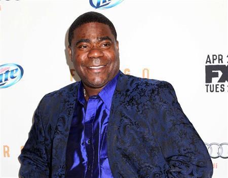 米コメディー俳優、トレイシー・モーガンさん＝２０１４年４月９日、米ニューヨーク（ＡＰ）