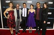 米女優、マーガレット・クアリーさん（右端）＝２０１５年１０月３日、米テキサス州オースティン（ＡＰ）