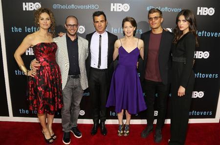 米女優、マーガレット・クアリーさん（右端）＝２０１５年１０月３日、米テキサス州オースティン（ＡＰ）