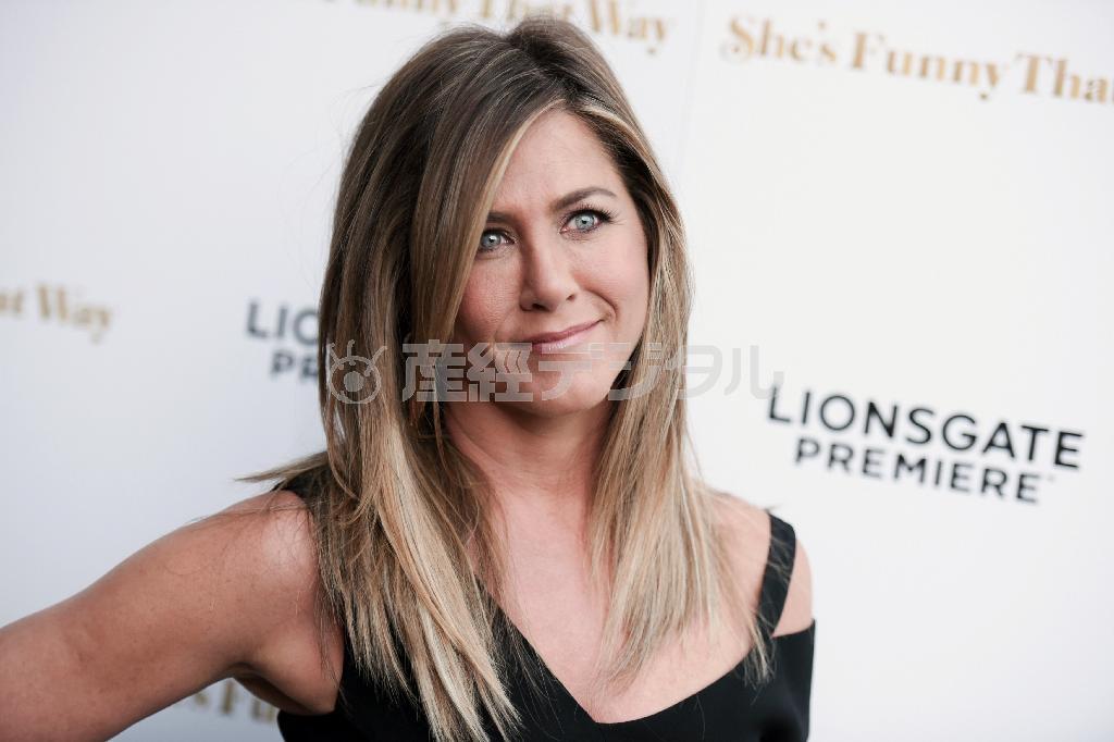 米女優、ジェニファー・アニストンさん＝２０１５年８月１９日、米カリフォルニア州ロサンゼルス（ＡＰ）