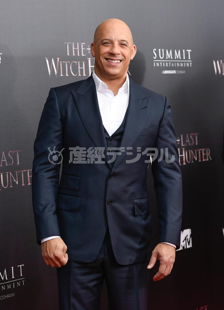 米俳優、ヴィン・ディーゼルさん＝２０１５年１０月１３日、米ニューヨーク（ＡＰ）