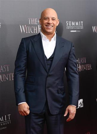 米俳優、ヴィン・ディーゼルさん＝２０１５年１０月１３日、米ニューヨーク（ＡＰ）