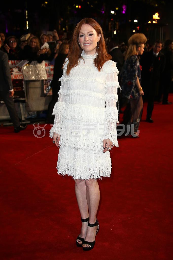 米女優、ジュリアン・ムーアさん＝２０１５年１１月５日、英国・首都ロンドン（ＡＰ）