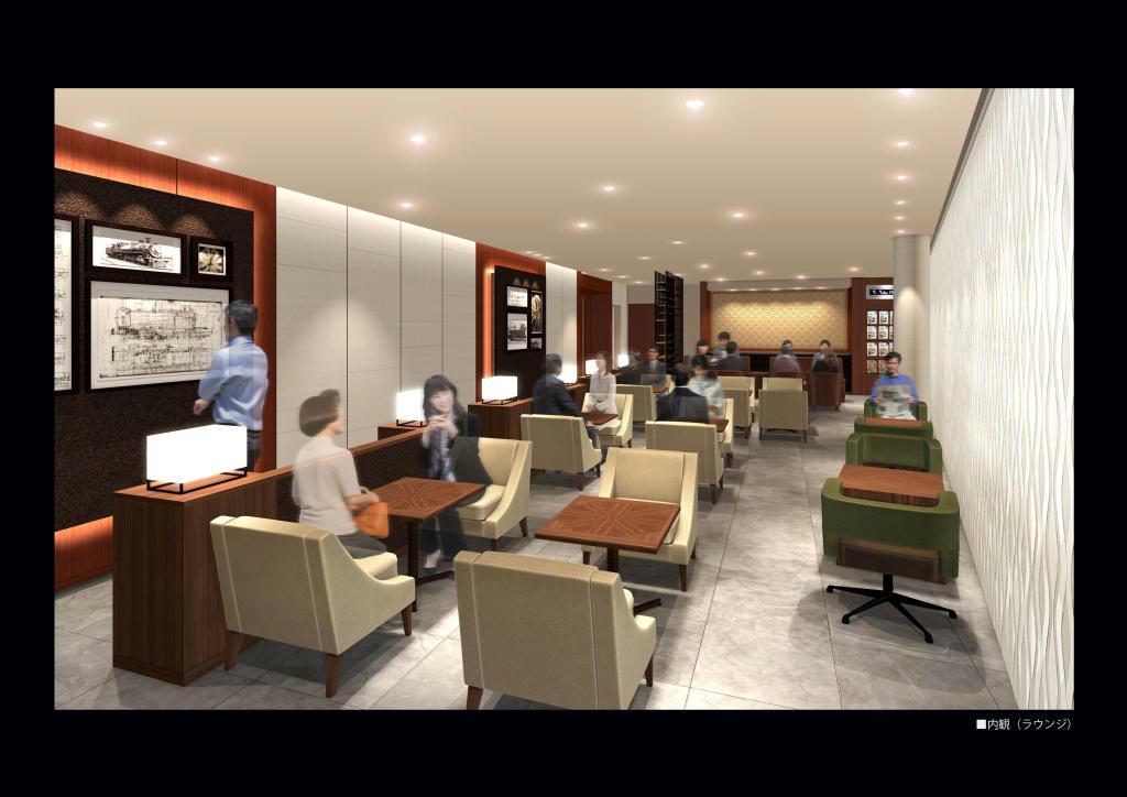 ＪＲ東日本が東京駅に設置する「ビューゴールドラウンジ」のイメージ