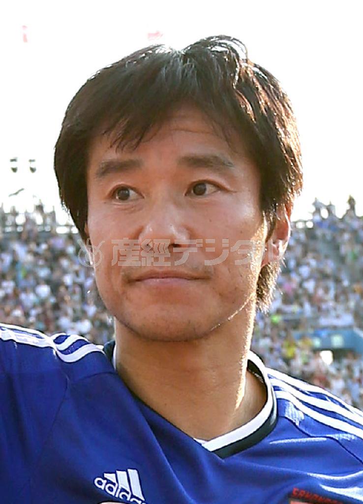 サッカーの中山雅史選手＝２０１４年５月３１日、東京都新宿区の国立競技場（山田俊介撮影）