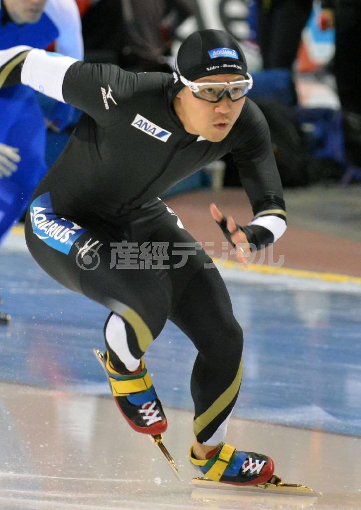 男子５００メートルで６位となった加藤条治＝２０１５年１１月２２日、米ユタ州ソルトレークシティー（共同）