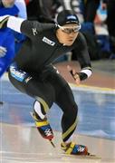 男子５００メートルで６位となった加藤条治＝２０１５年１１月２２日、米ユタ州ソルトレークシティー（共同）