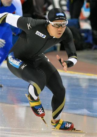 男子５００メートルで６位となった加藤条治＝２０１５年１１月２２日、米ユタ州ソルトレークシティー（共同）