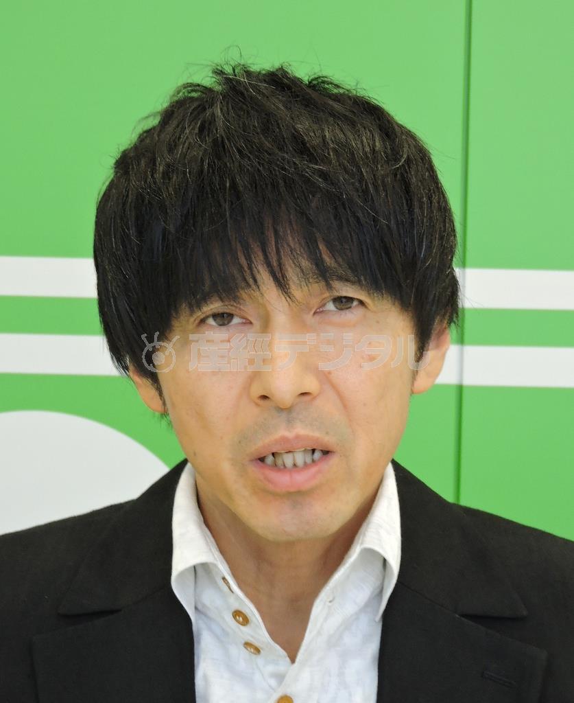 日本２．５次元ミュージカル協会代表理事、松田誠さん＝２０１５年１０月１４日（藤沢志穂子撮影）