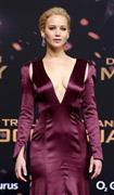 米女優、ジェニファー・ローレンスさん＝２０１５年１１月４日、ドイツ・首都ベルリン（ＡＰ）