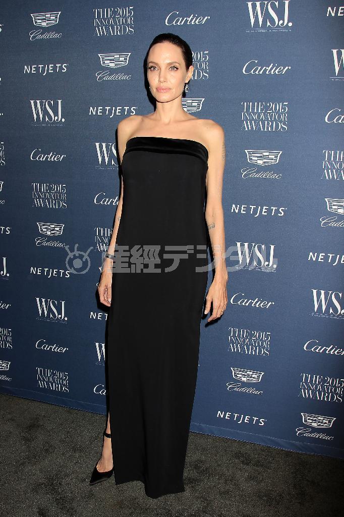 米女優・映画監督、アンジェリーナ・ジョリーさん＝２０１５年１１月４日、米ニューヨーク（ＡＰ）