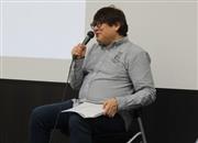 トークショーを行った水島精二監督＝22日、東京都豊島区