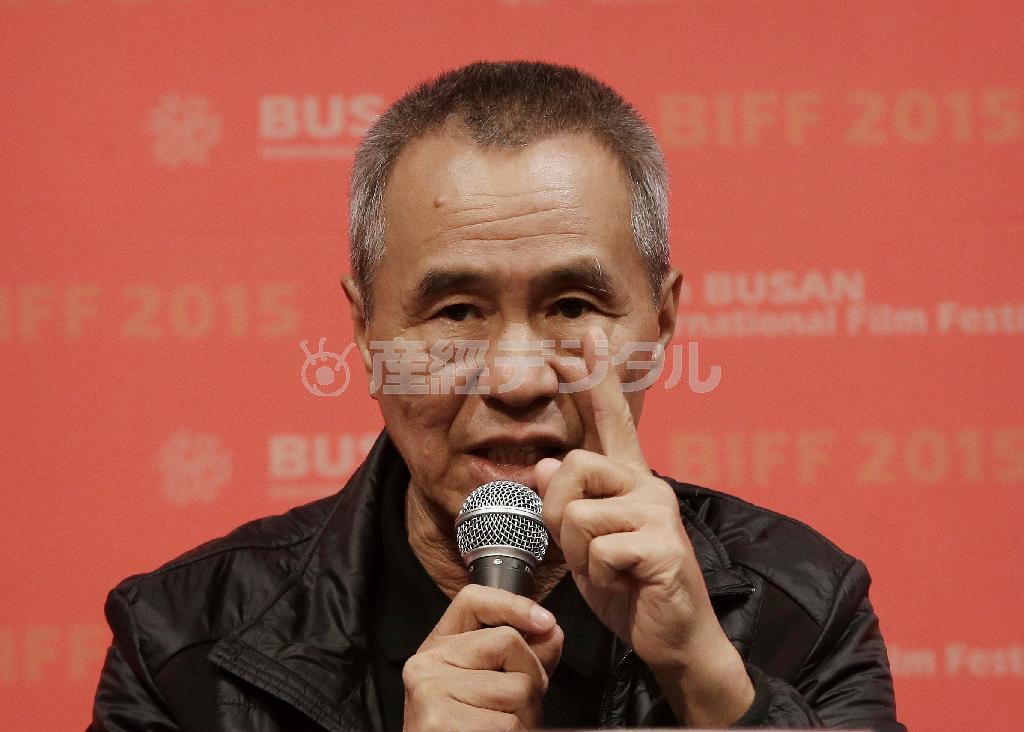台湾の映画監督、侯孝賢（ホウ・シャオシェン）氏＝２０１５年１０月２日、韓国・釜山（ＡＰ）