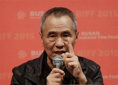台湾の映画監督、侯孝賢（ホウ・シャオシェン）氏＝２０１５年１０月２日、韓国・釜山（ＡＰ）