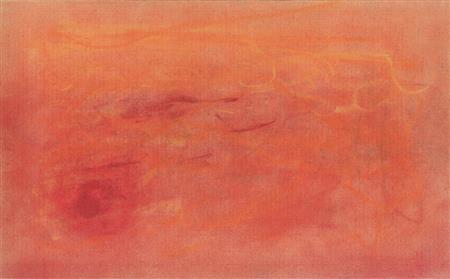 オノ・ヨーコ《見えない花》より「ある朝早く」１９５２年、インク・パステル／紙、個人蔵。（Ｃ）ＹＯＫＯ＿ＯＮＯ＿２０１５。Ｙｏｋｏ＿Ｏｎｏ，ＡＮ＿ＩＮＶＩＳＩＢＬＥ＿ＦＬＯＷＥＲ，１９５２，Ｉｎｋ＿ｏｎ＿ｐａｐｅｒ＿ａｎｄ＿ｐａｓｔｅｌ＿ｏｎ＿ｐａｐｅｒ；ｔｗｏ＿ｓｈｅｅｔｓ＿ｆｒｏｍ＿ｔｈｅ＿ｗｏｒｋ，Ｐｒｉｖａｔｅ＿Ｃｏｌｌｅｃｔｉｏｎ。（Ｃ）ＹＯＫＯ＿ＯＮＯ＿２０１５