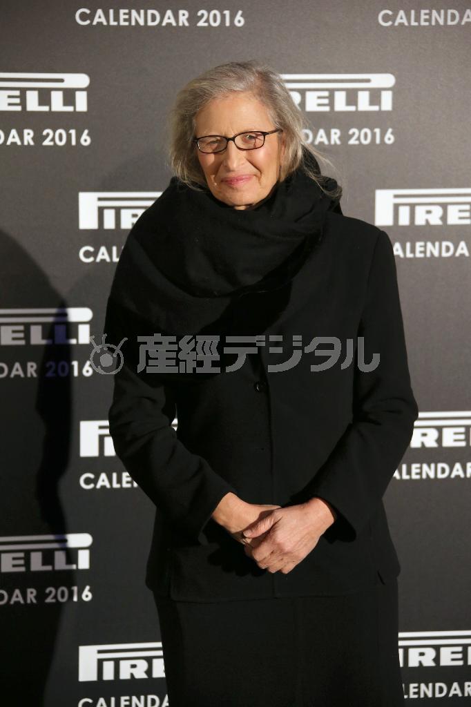 米写真家、アニー・リーボビッツさん＝２０１５年１１月３０日、英国・首都ロンドン（ＡＰ）